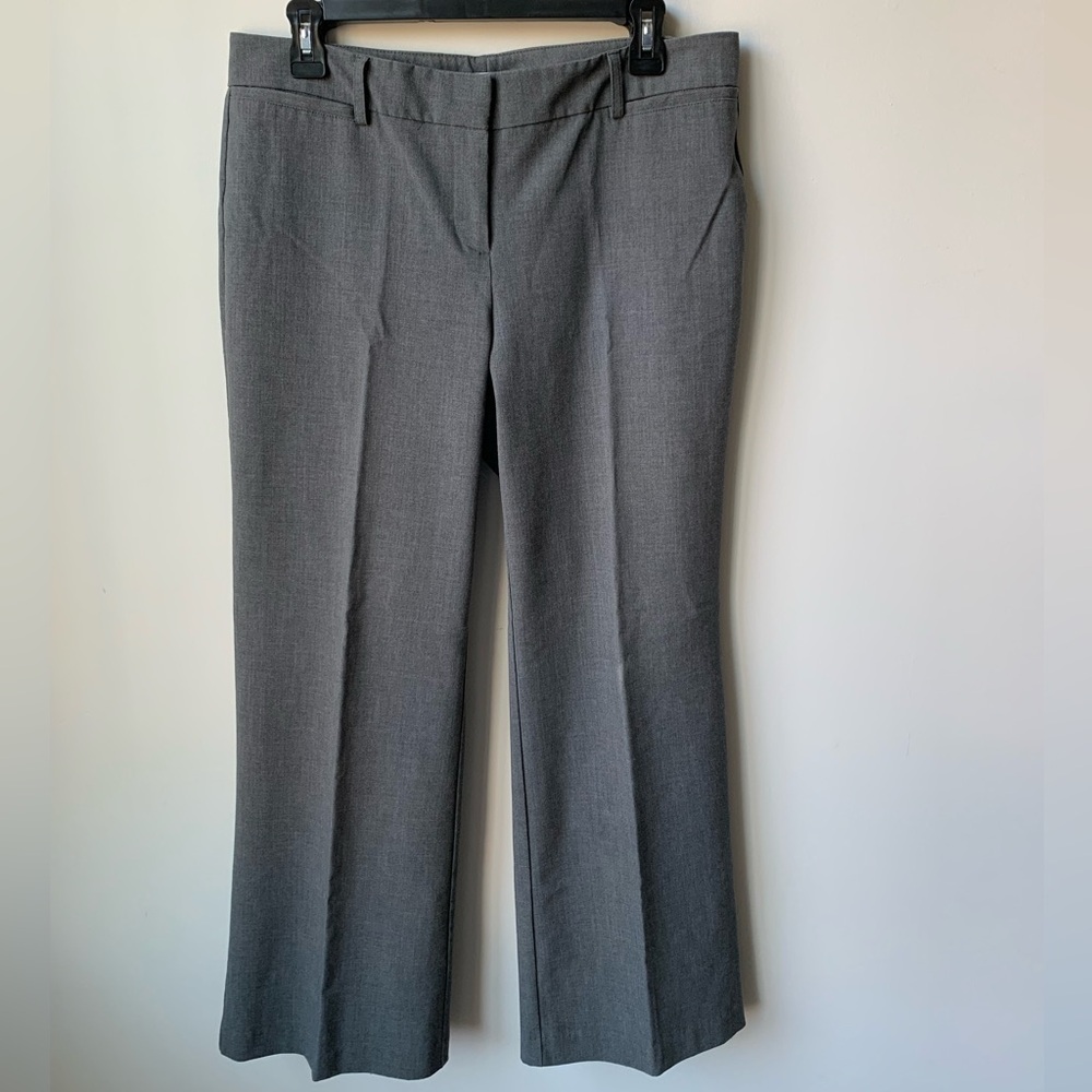 Women's New York & Company Gray Stretch Dress Pants Size 10 Petite